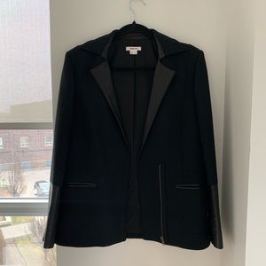 Helmut Lang Wool and Leather Blazer